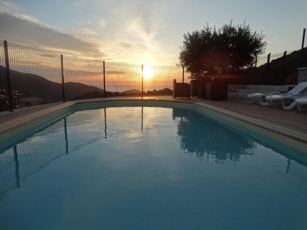 Gites Sassone, Vue Panoramique Sur Ajaccio Et La Mer Alata Buitenkant foto